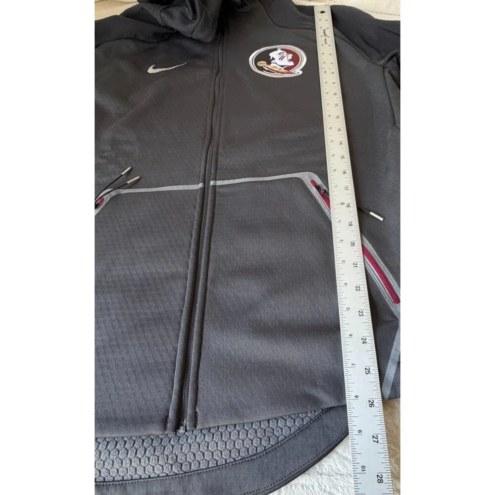 Nike FSU Florida State Seminoles Therma-FIT Hooded Jacket Men's M Full Zip